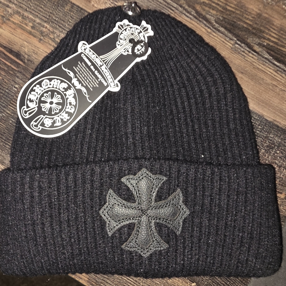Chrome Hearts Black Knit Beanie